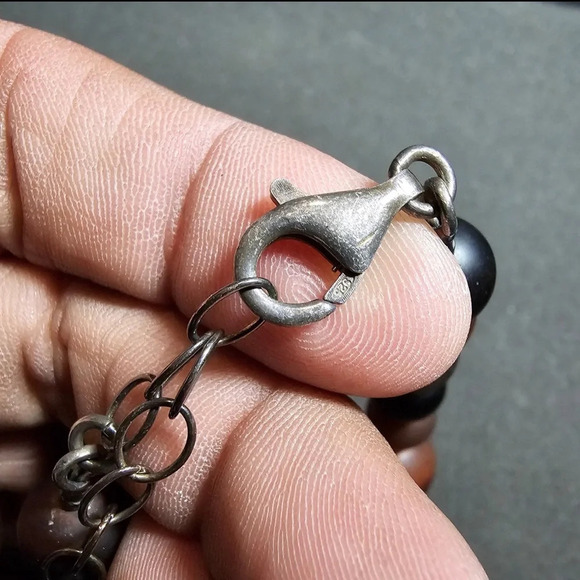 SILPADA AGATE CHALCEDONY NECKLACE ELECTROFORMED STERLING SILVER RETIRED - Picture 7 of 9